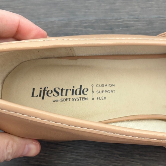 Life Stride Women's Nude Mary Jane Flats - Picture 5 of 5